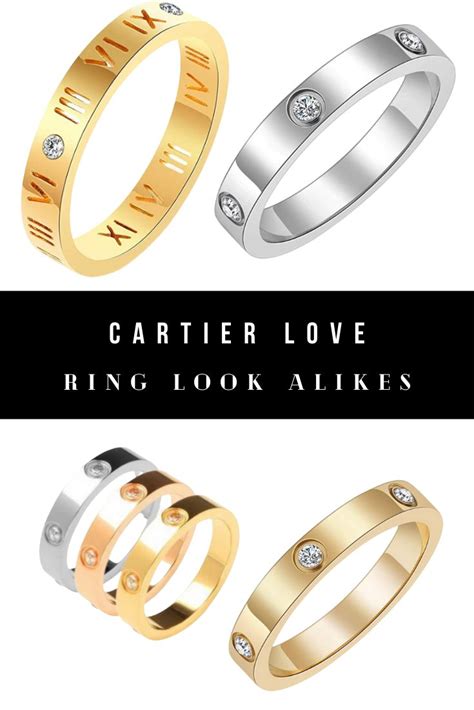 gold cartier ring dupe|cartier dupe look alikes.